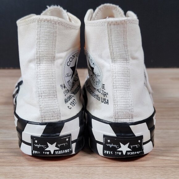 Converse X Offwhite Chuck Taylor Hi Shoes Mens Size 5.5 Womens 7.5 CTAS 163862C - Picture 4 of 8
